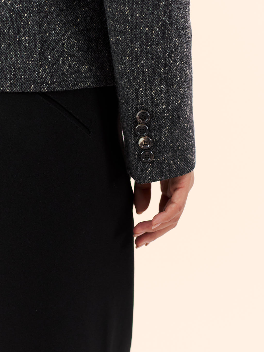 DOLCE & GABBANA TWEED LEAF JACKET