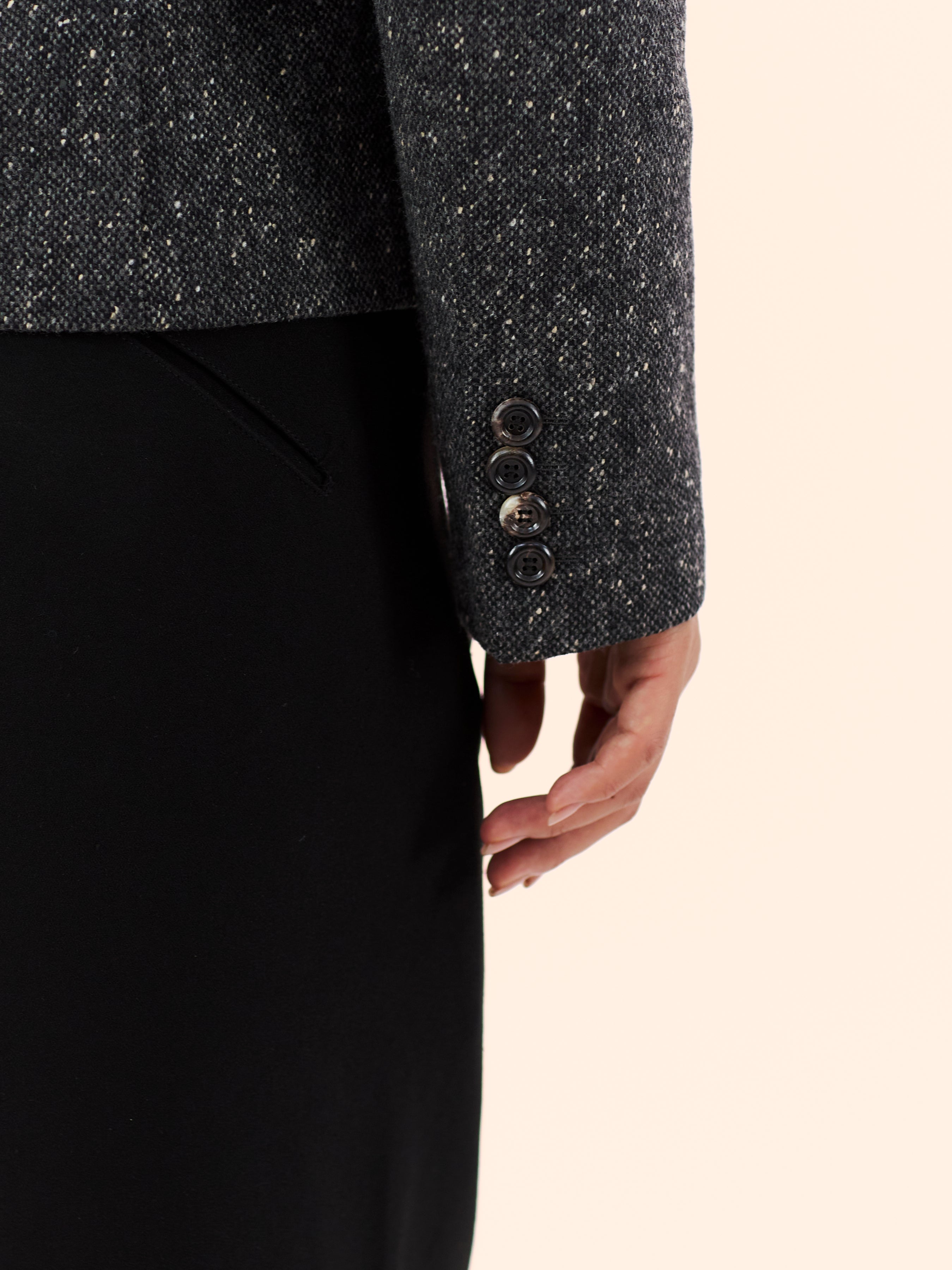 DOLCE & GABBANA TWEED LEAF JACKET