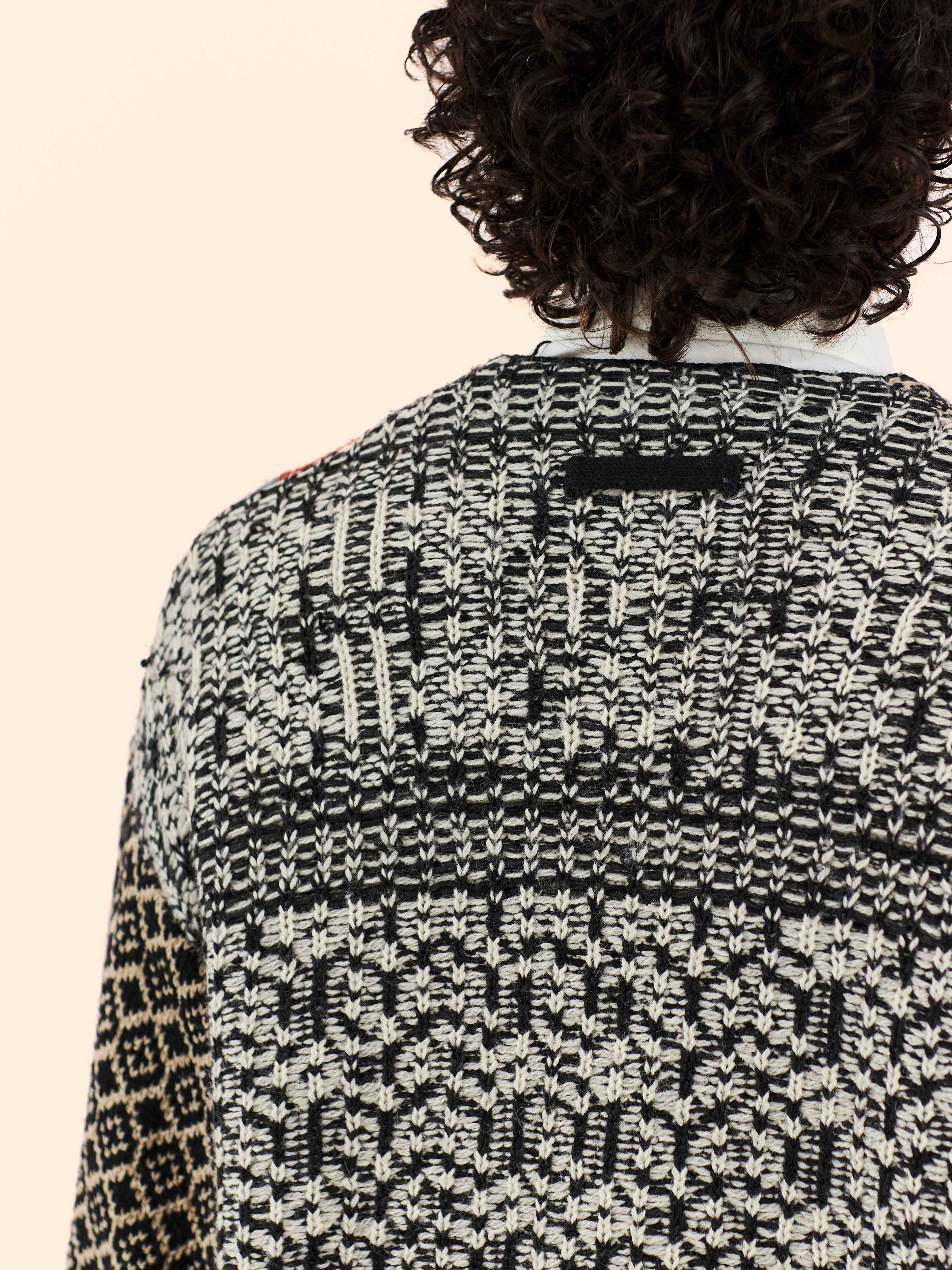 JEAN PAUL GAULTIER MAILLE AW94-95 'GRAND VOYAGE' KNITTED ZIP UP CARDIGAN