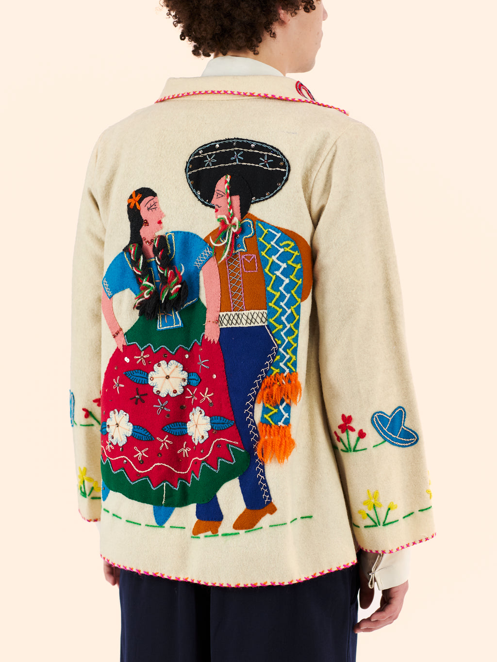 1950'S MEXICAN SOUVENIR WOOL JACKET