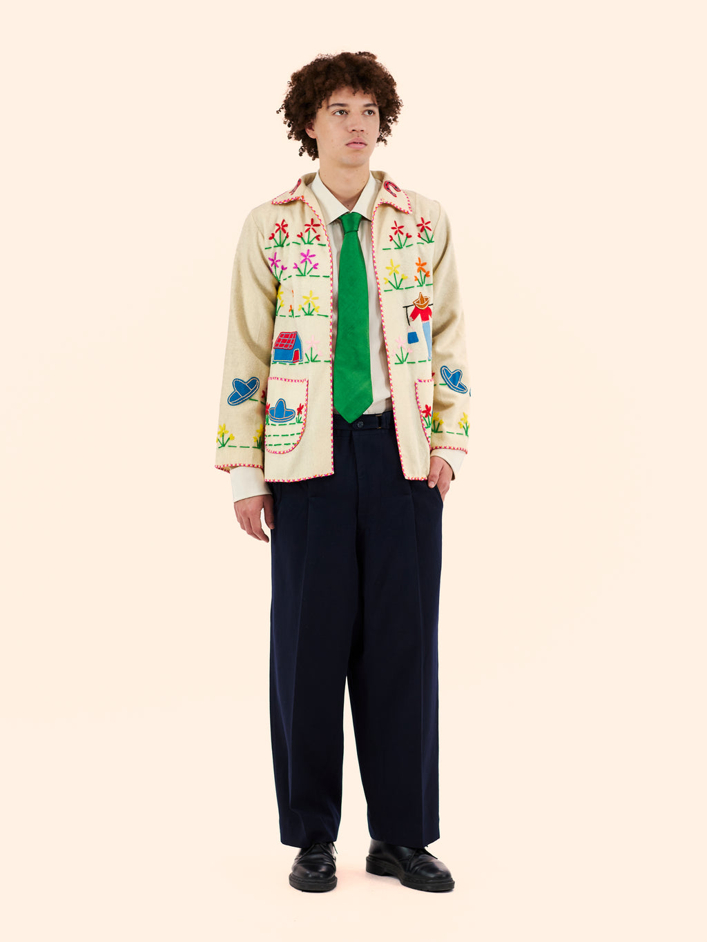 1950'S MEXICAN SOUVENIR WOOL JACKET