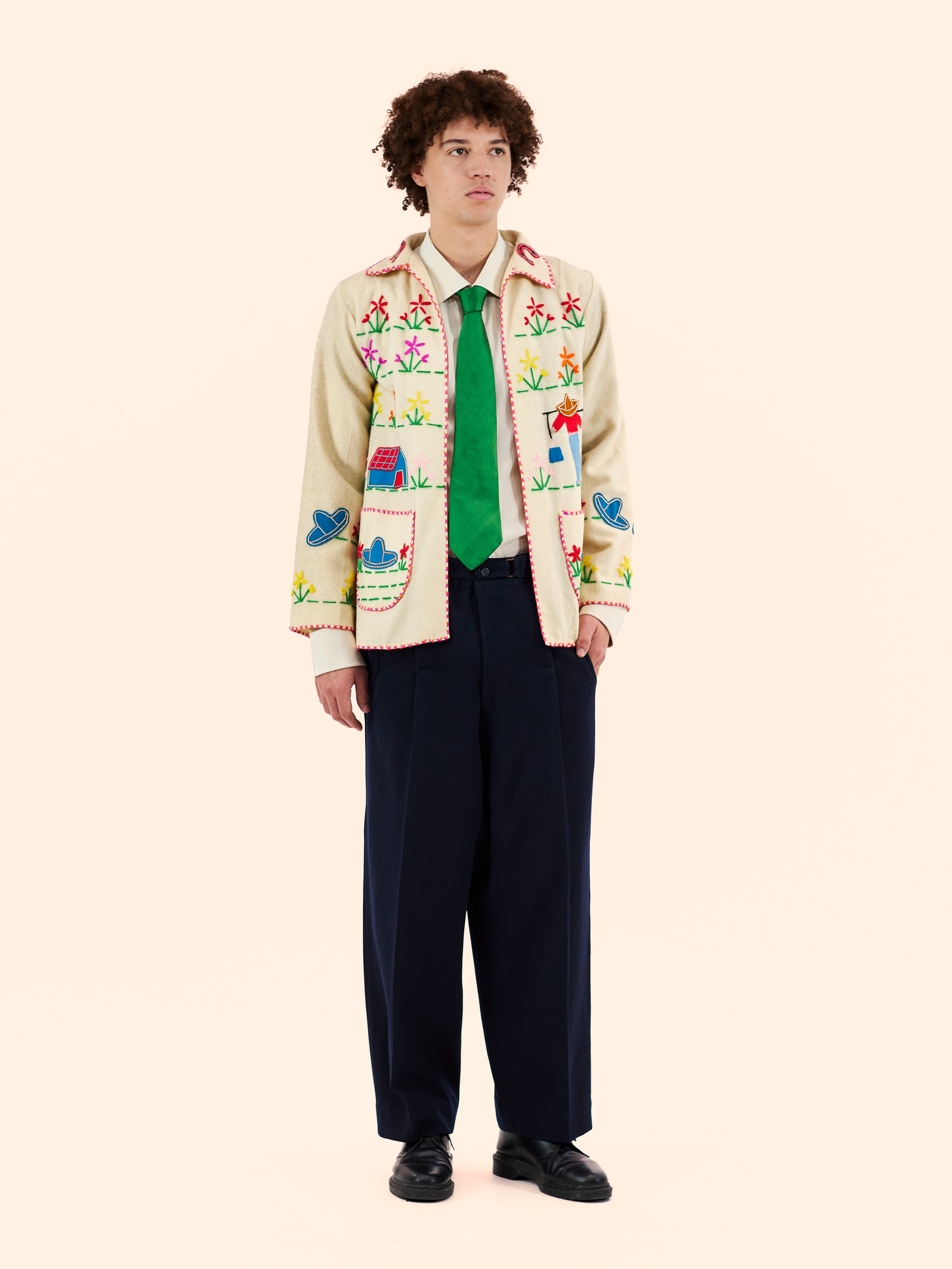 1950'S MEXICAN SOUVENIR WOOL JACKET