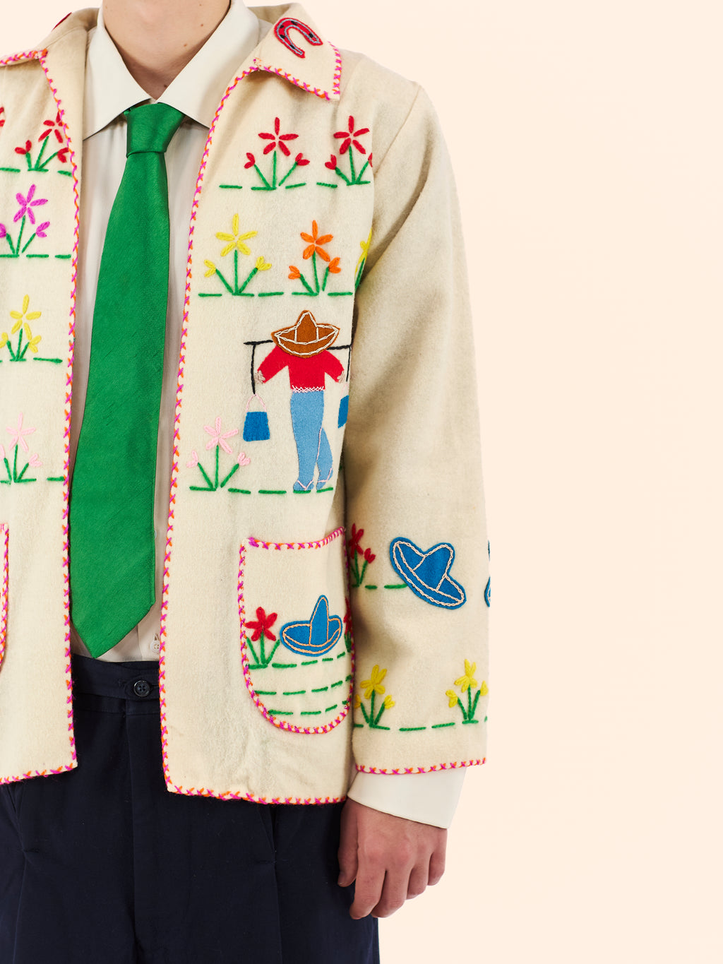 1950'S MEXICAN SOUVENIR WOOL JACKET