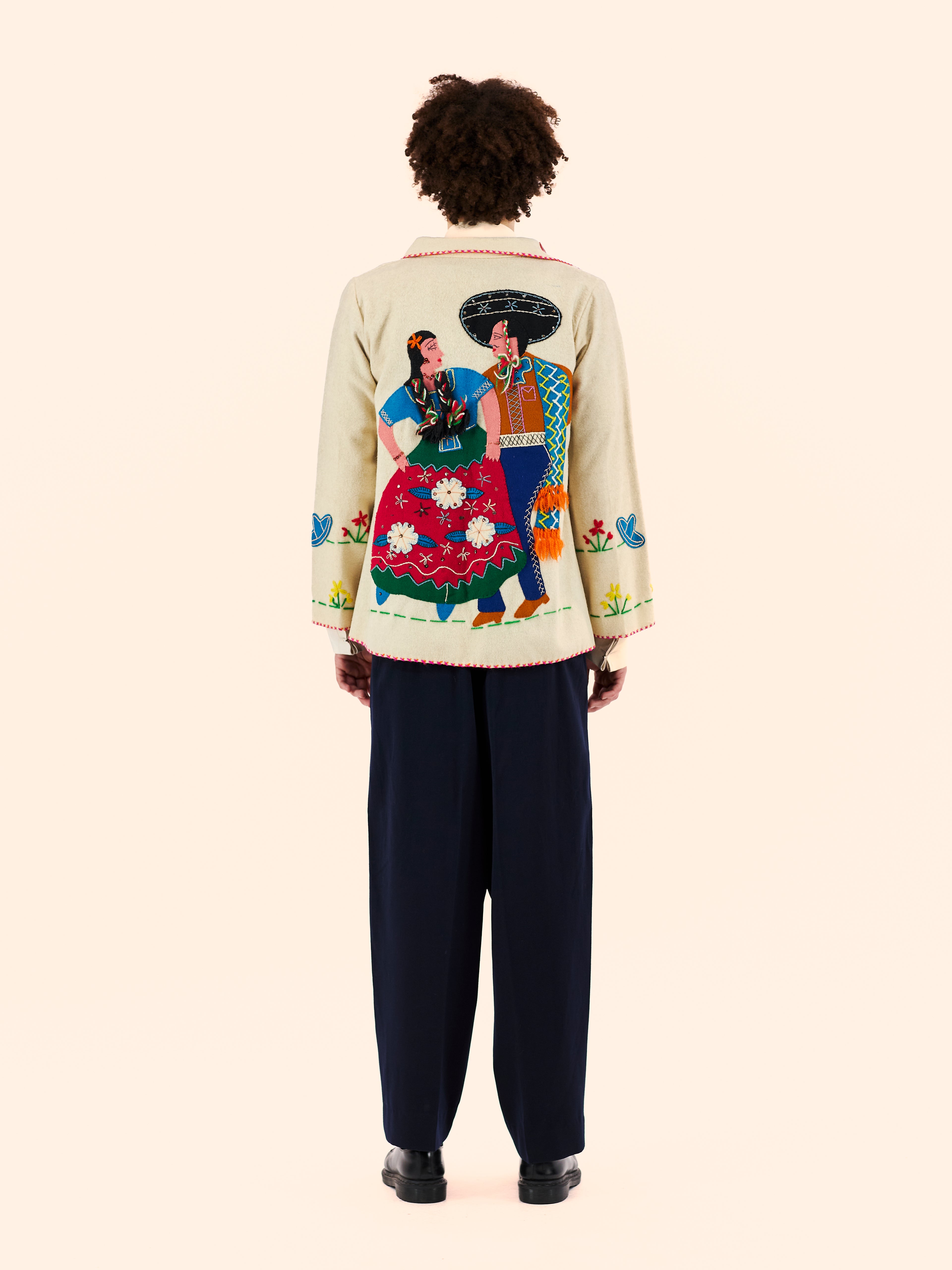 1950'S MEXICAN SOUVENIR WOOL JACKET
