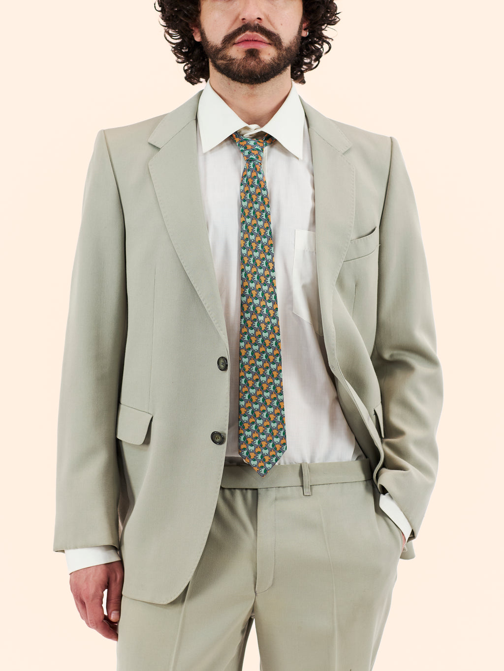 1970'S CUSTOM GREEN SUIT