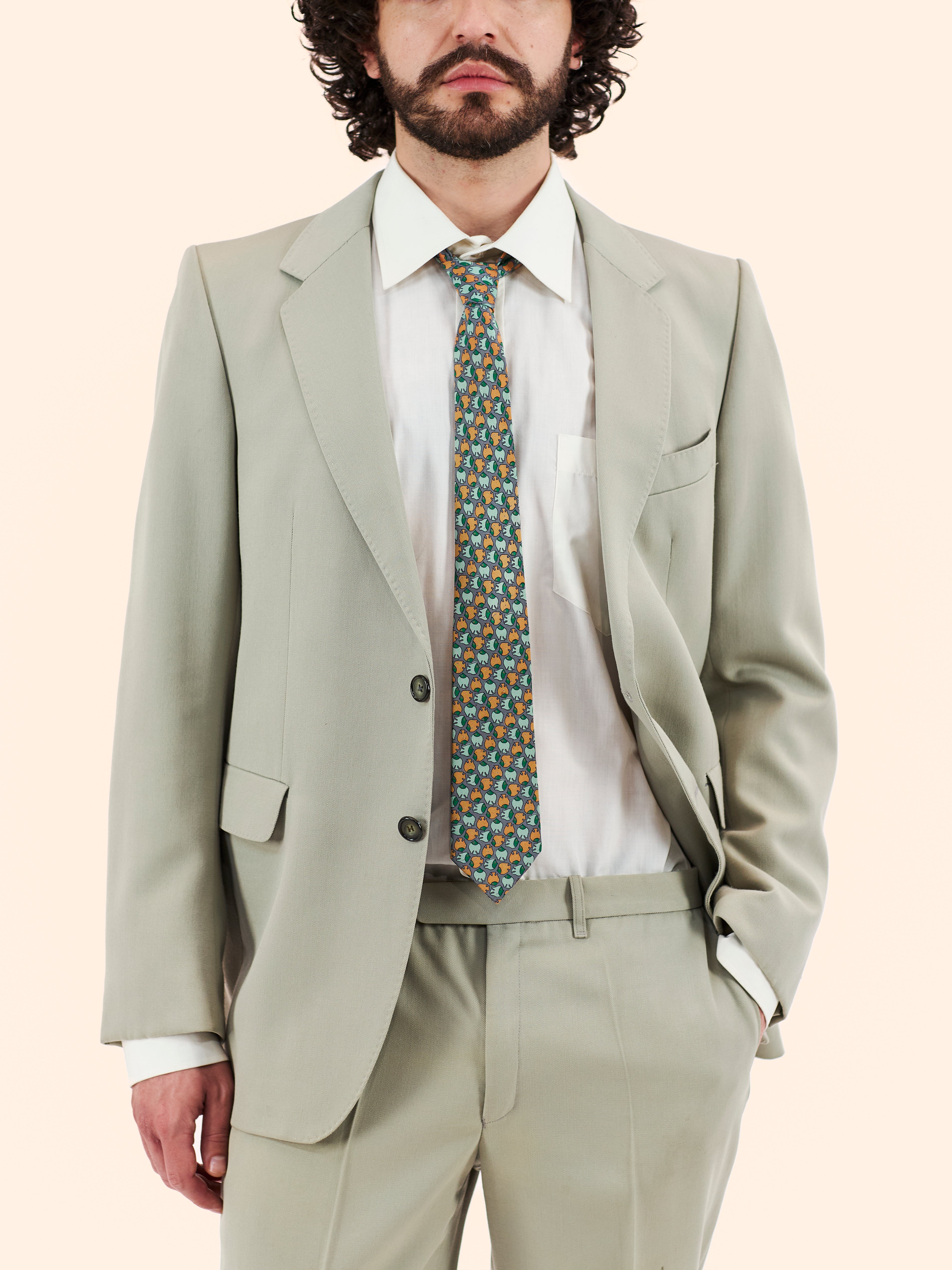 1970'S CUSTOM GREEN SUIT