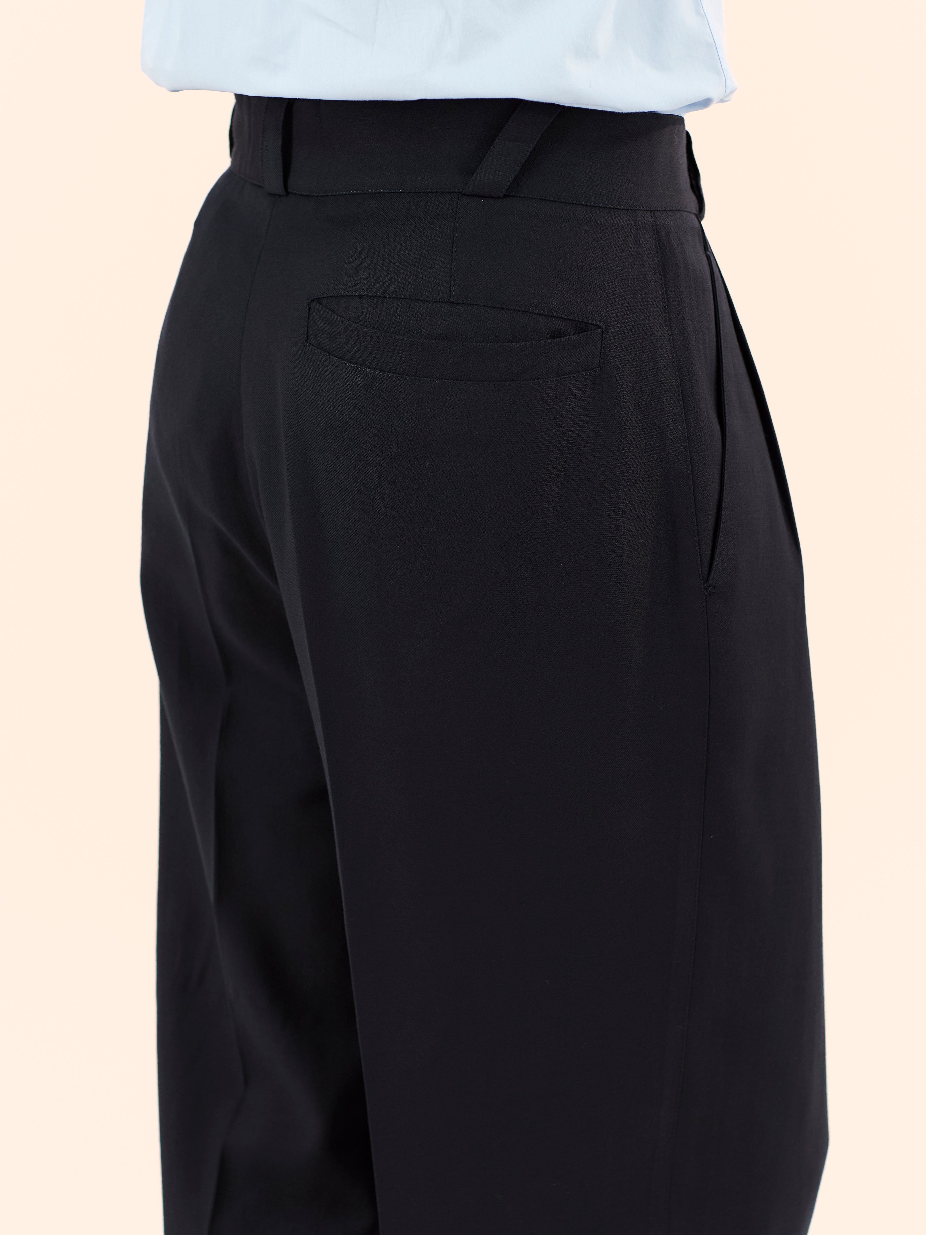 1980'S GIANNI VERSACE ASYMMETRICAL BELT LOOP TROUSERS