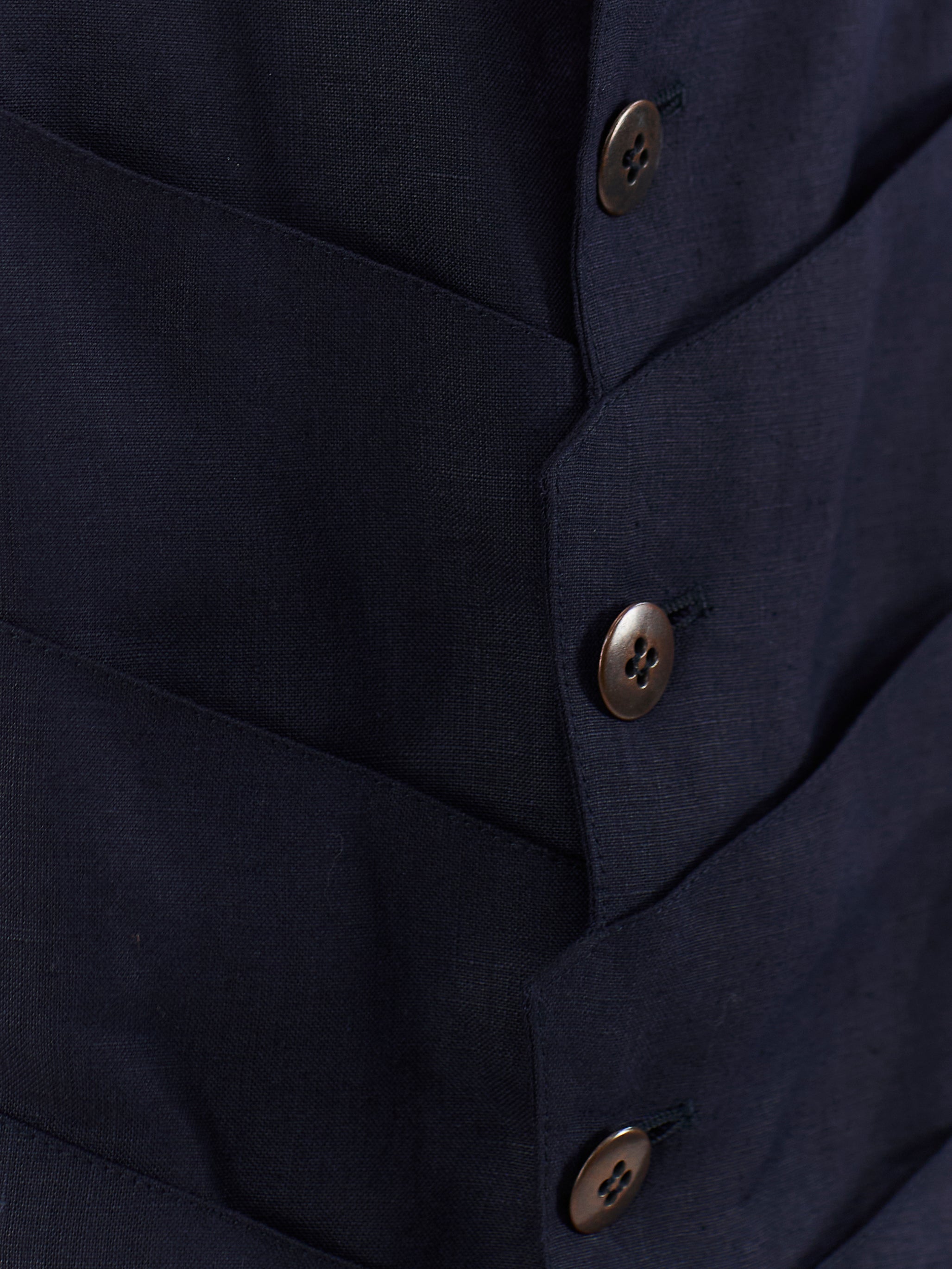 MONTANA NAVY PLEATED WAISTCOAT