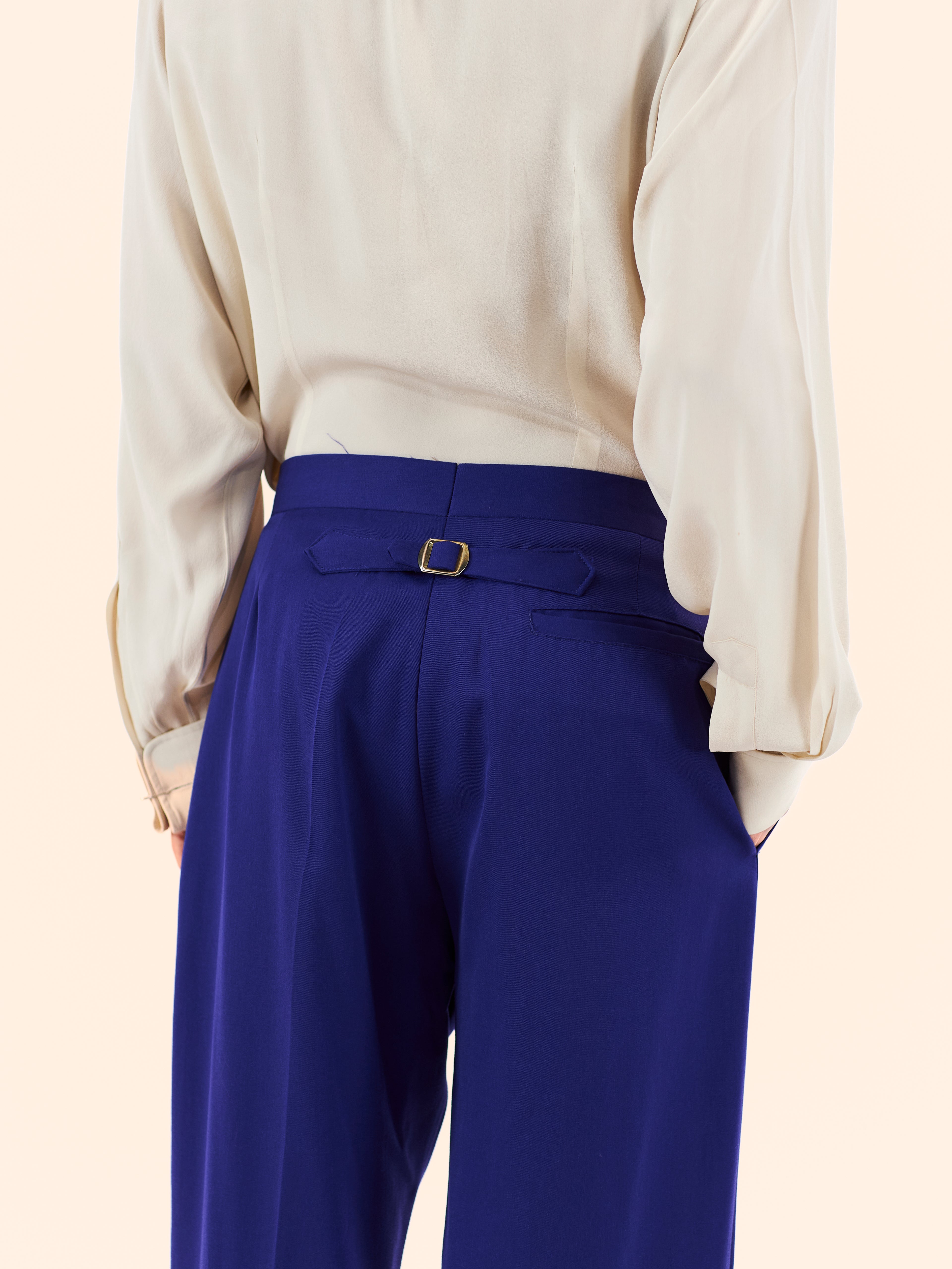 SS90 VIVIENNE WESTWOOD 'PAGAN V' COLLECTION PURPLE WOOL SUIT