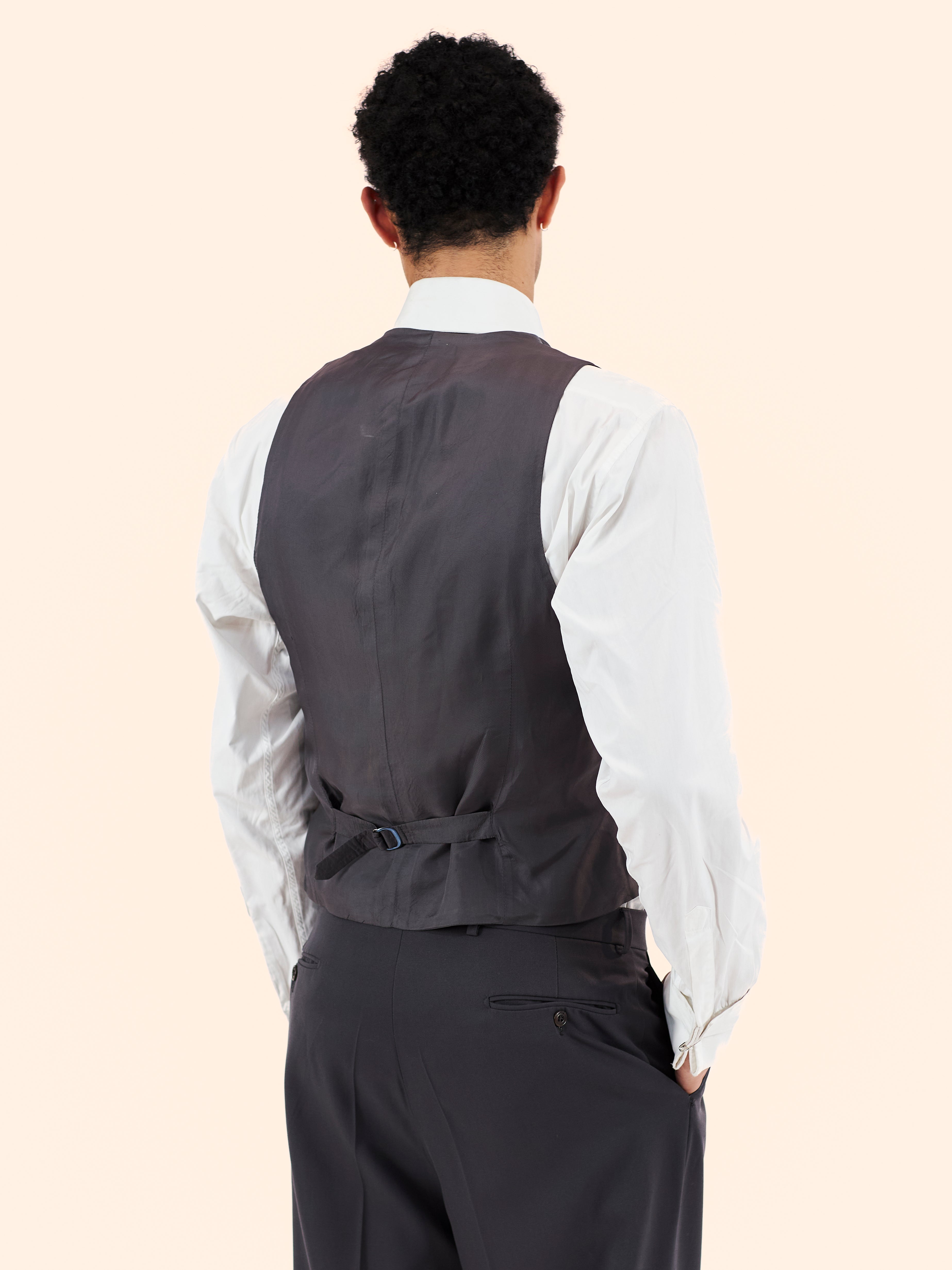 1970'S FRANCESCO SMALTO LONG JACKET 3 PIECE SUIT