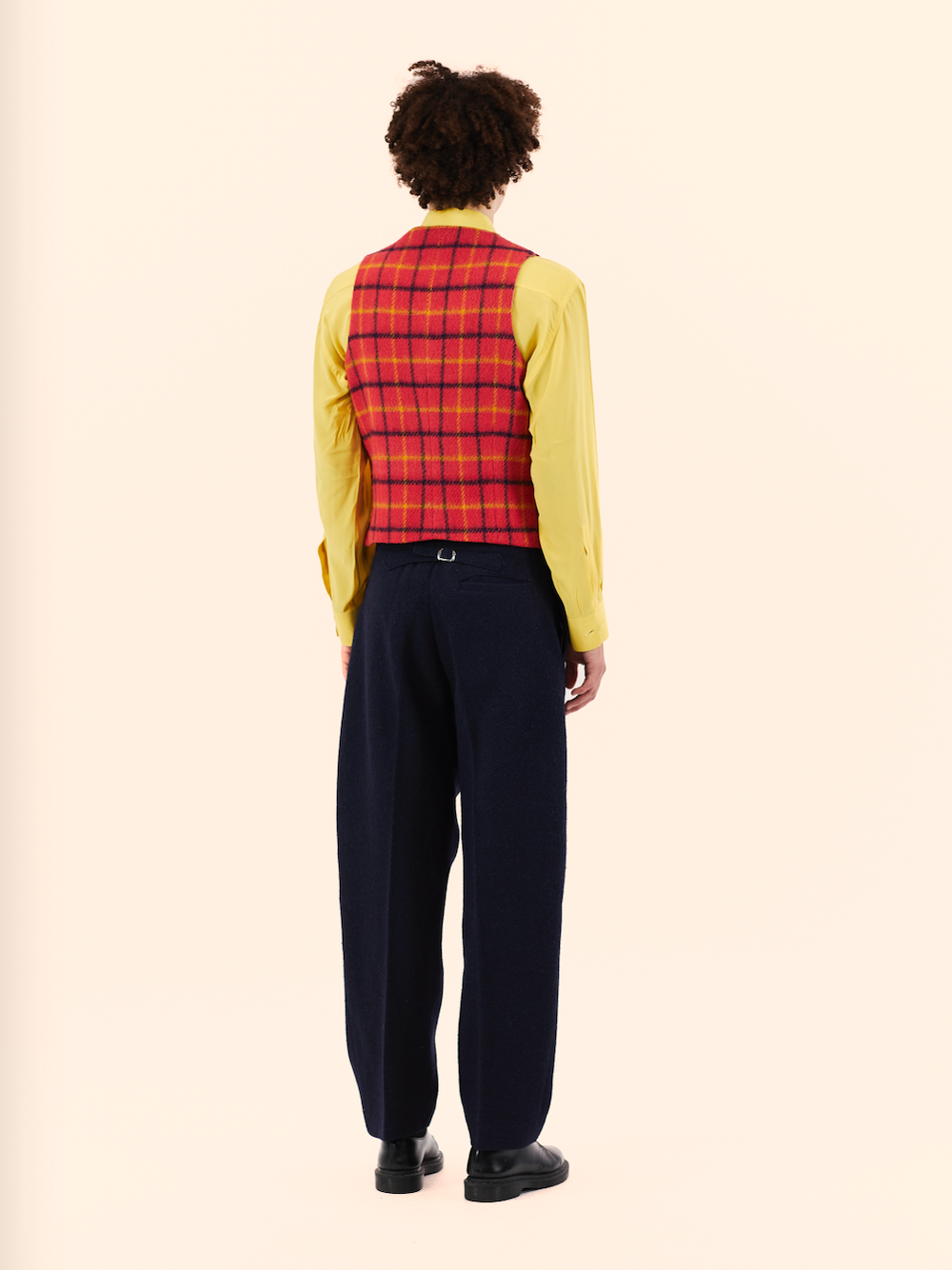 AW88 'TIME MACHINE' COLLECTION VIVIENNE WESTWOOD TARTAN TWEED WAISTCOAT