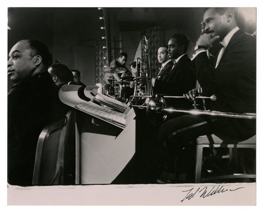 DUKE ELLINGTON ORCHESTRA AT ABC TV STUDIOS, 1966 BY TED WILLIAMS