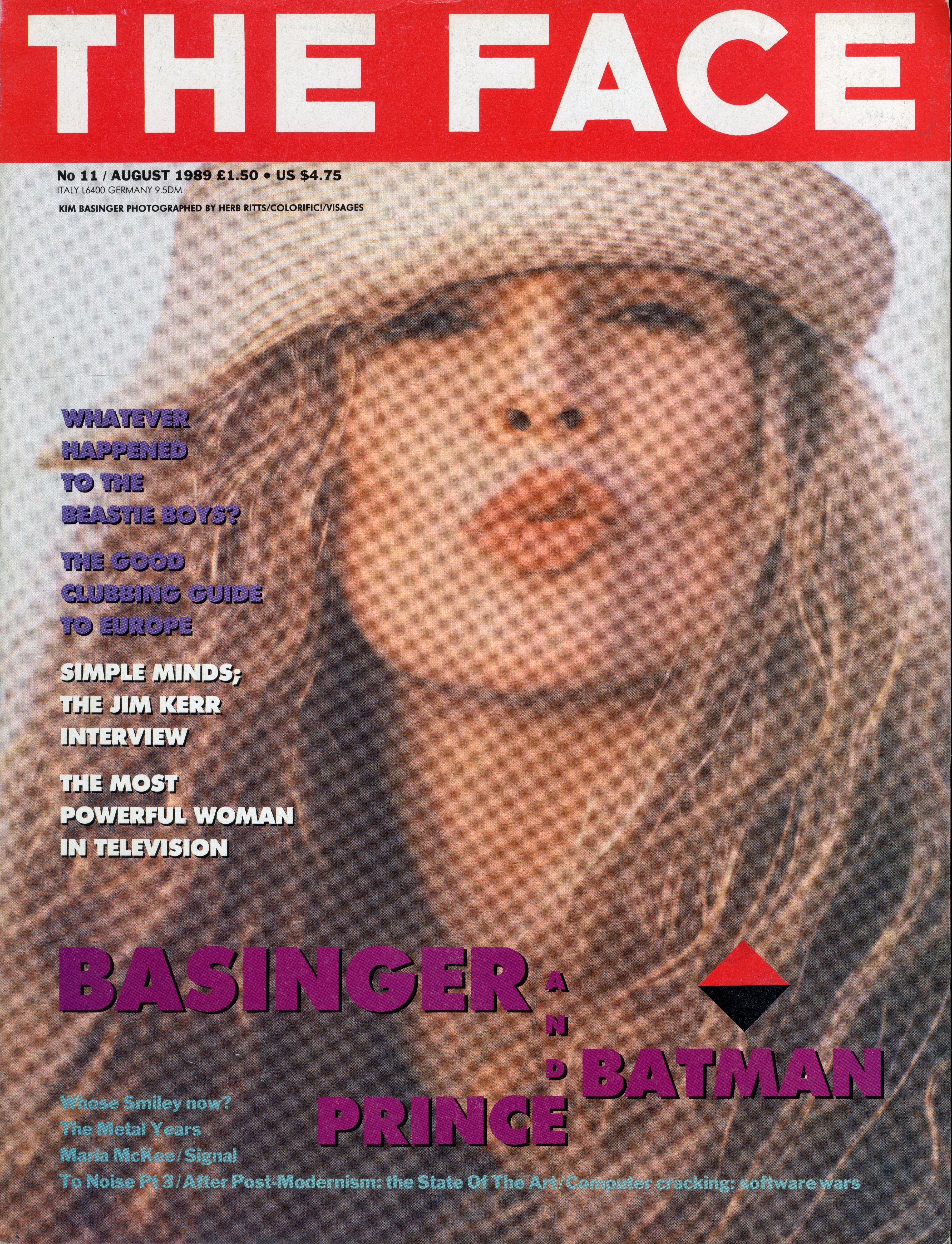 THE FACE MAGAZINE NO 11, AUGUST 1989