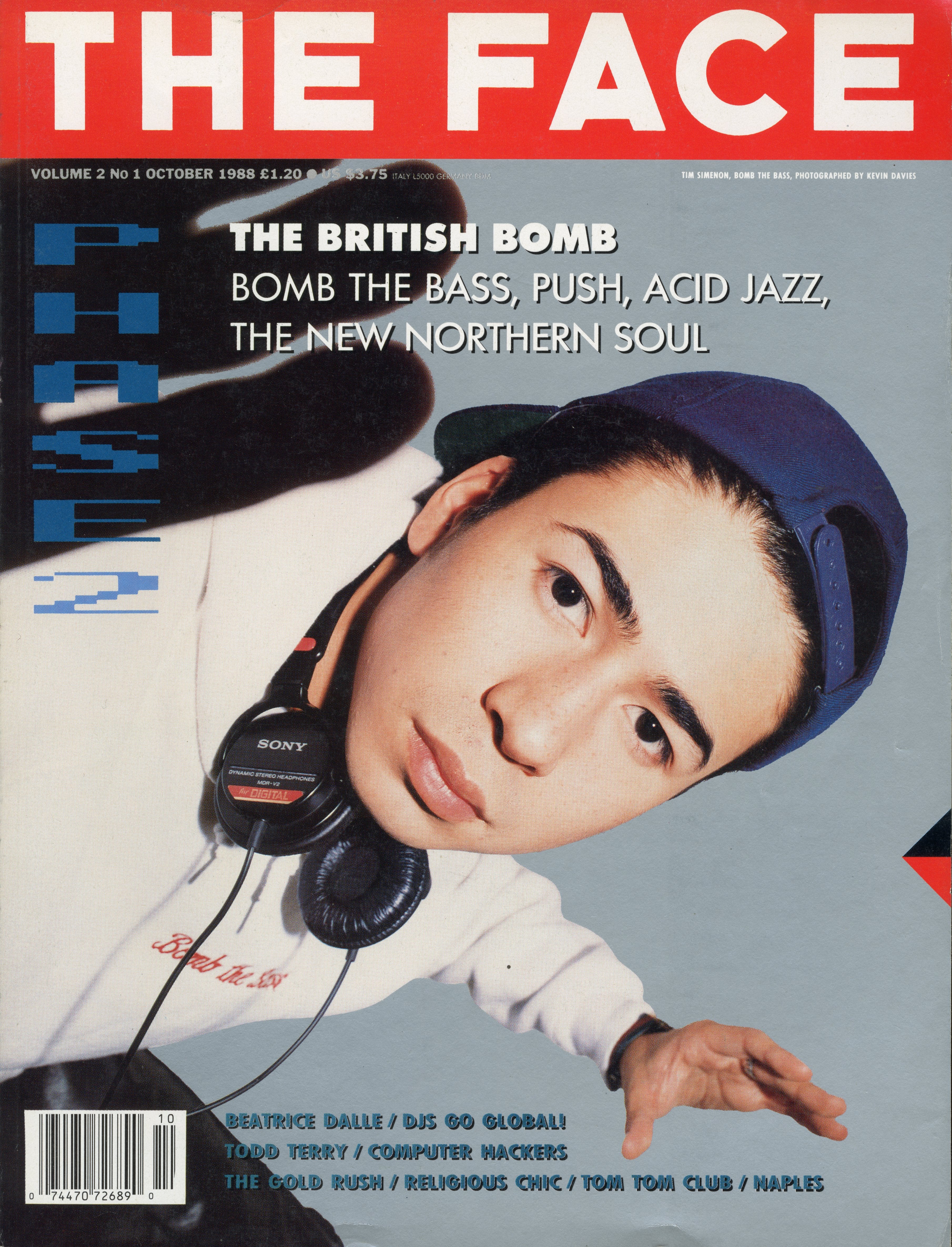 THE FACE MAGAZINE VOL 2, NO 1, OCTOBER 1988