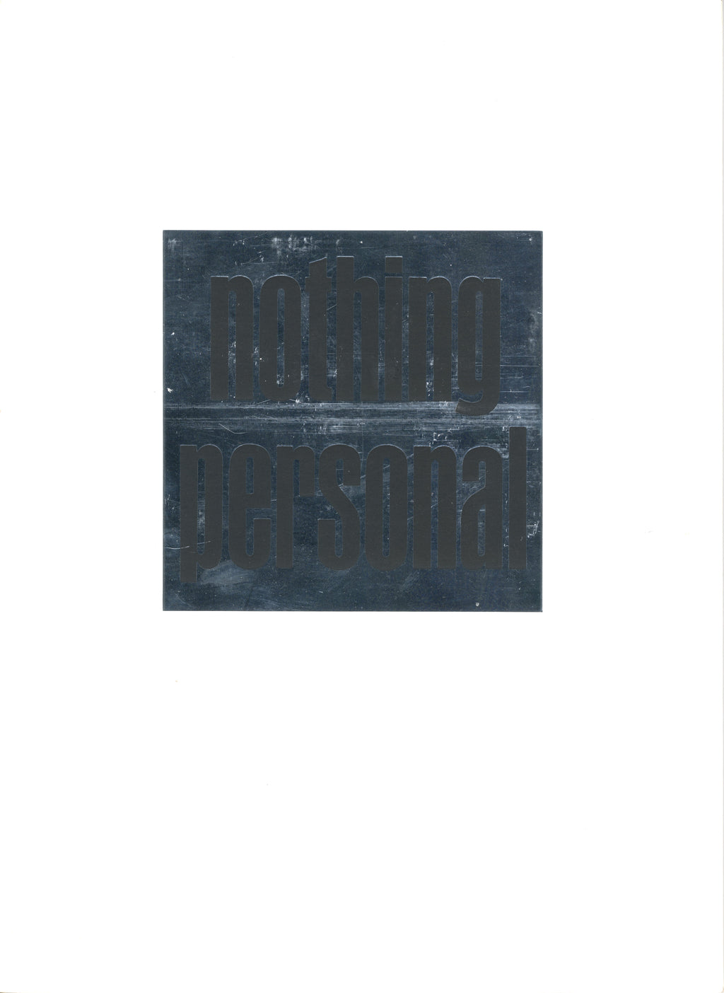 NOTHING PERSONAL BY RICHARD AVEDON AND JAMES BALDWIN