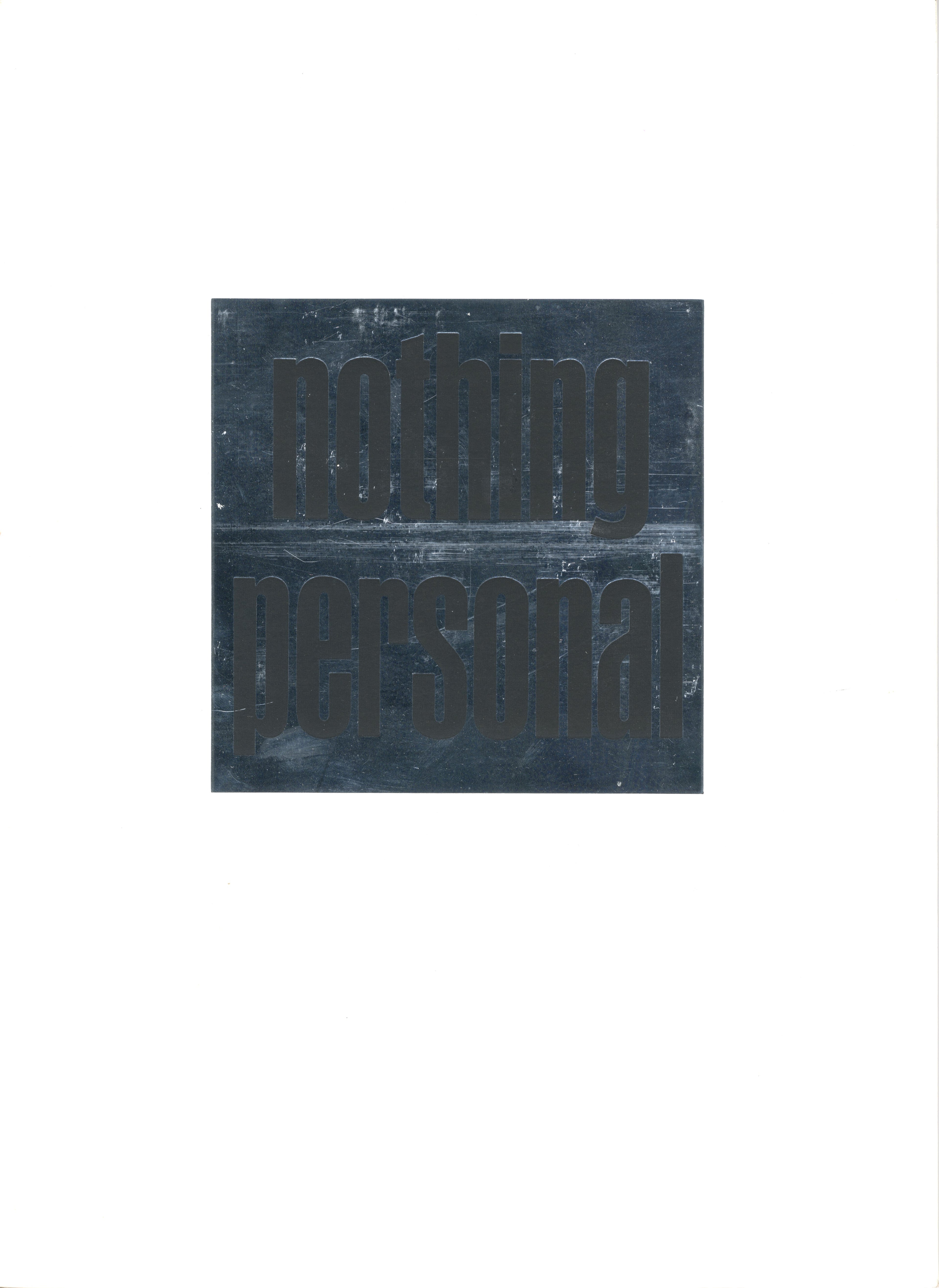 NOTHING PERSONAL BY RICHARD AVEDON AND JAMES BALDWIN