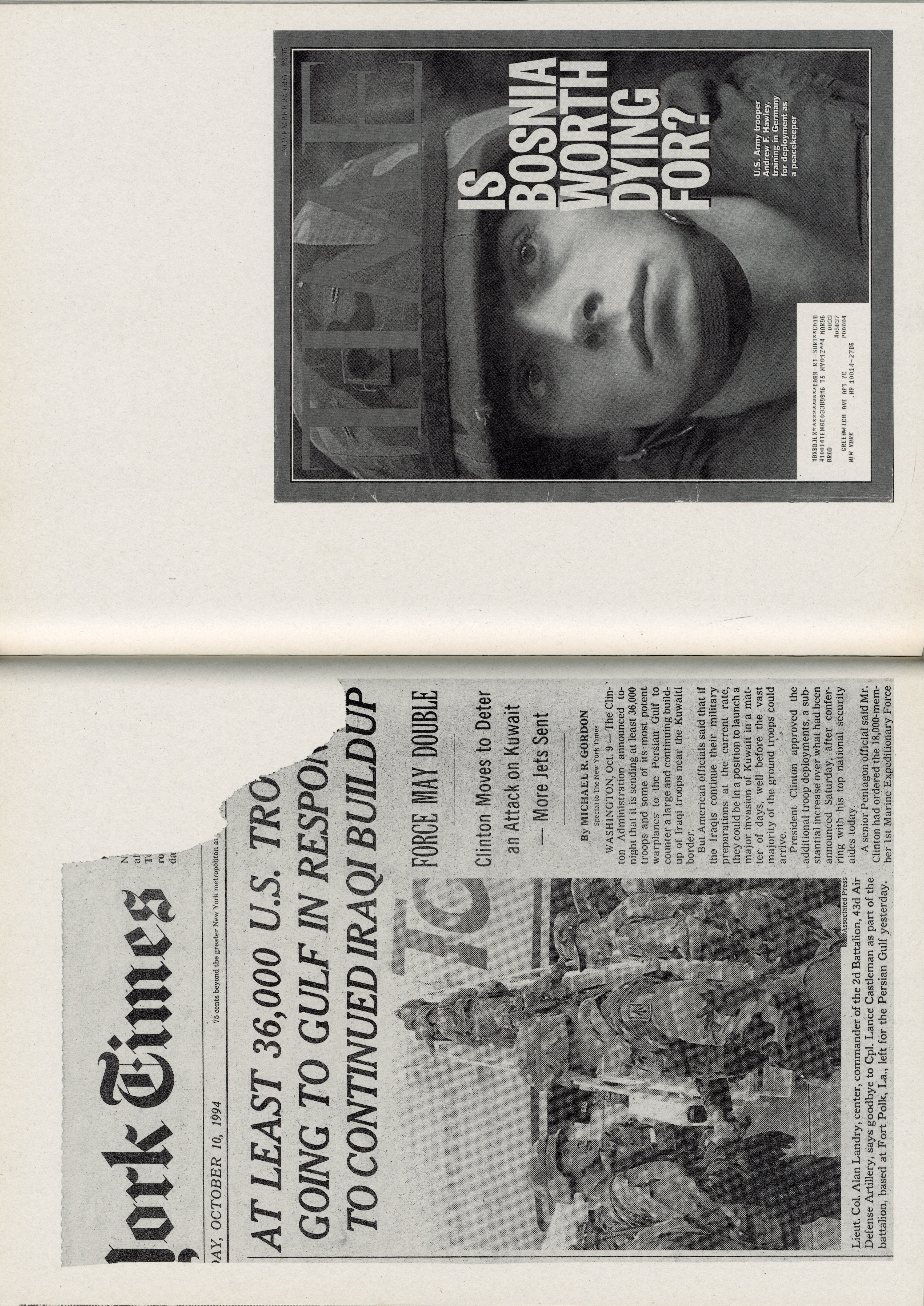 WOLFGANG TILLMANS SOLDIERS THE NINETIES