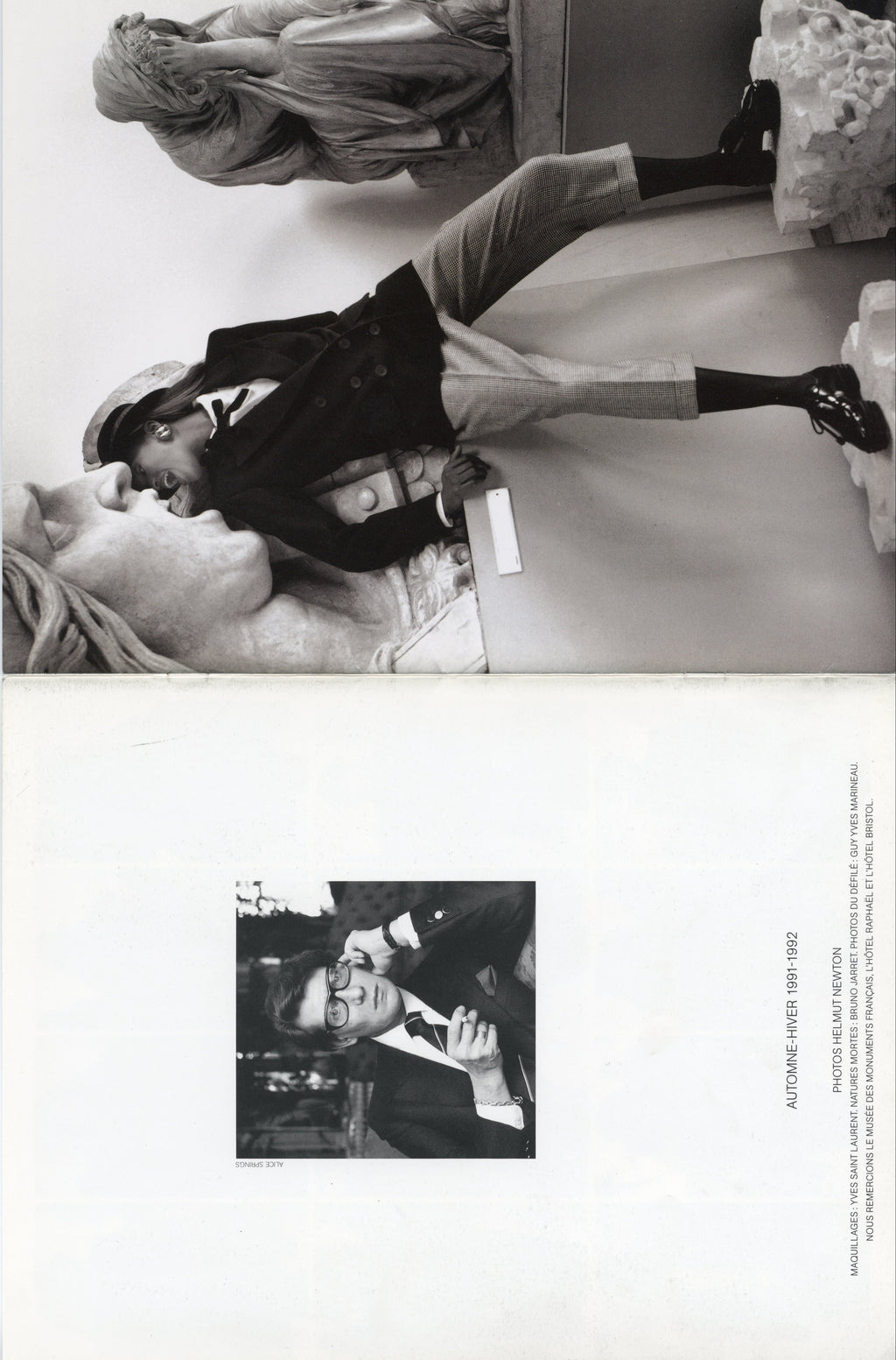 YVES SAINT LAURENT AW91-92 RIVE GAUCHE BOOKLET